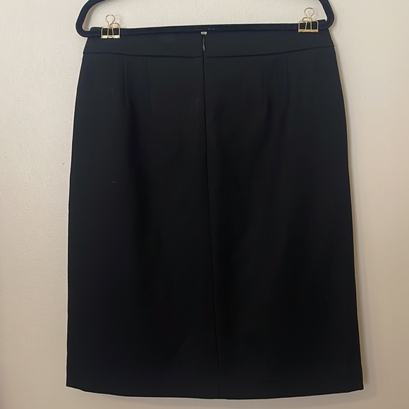 Black Sailor Midi Skirt with Gold Buttons - Picture 6 of 6